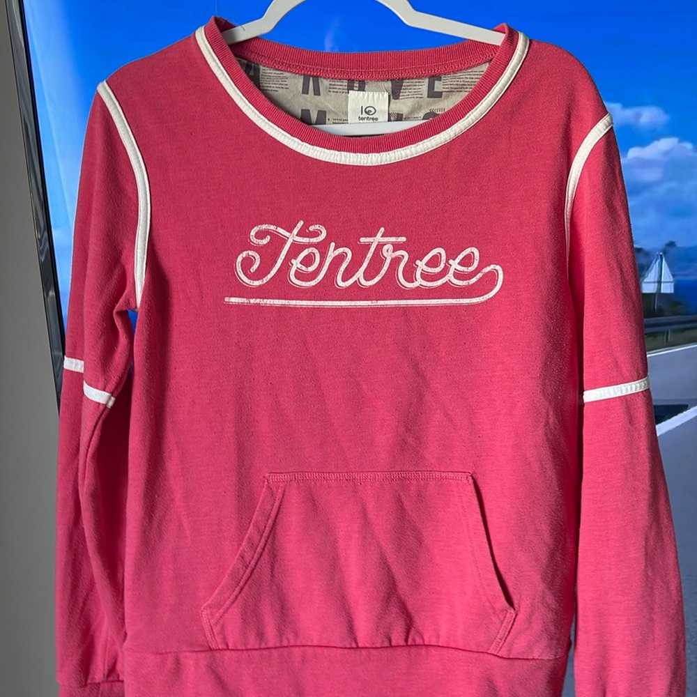 Tentree Women's Vibrant Pink Crew Neck Sweater